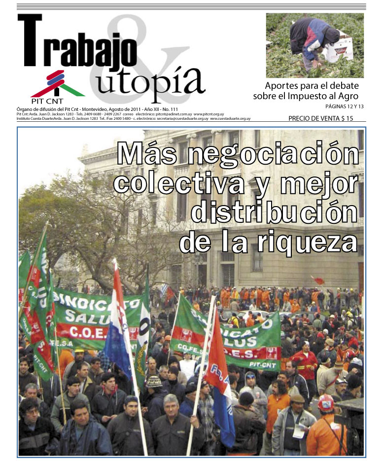 Más negociación colectiva y mejor distribución dela riqueza